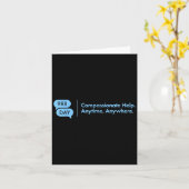 988 Tag - Suizidprävention 9_8.988 Tag Karte (Gelbe Blume)