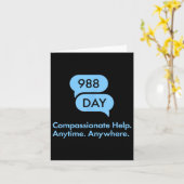 988 Tag - Suizidprävention 9_8.988 Tag Karte (Gelbe Blume)