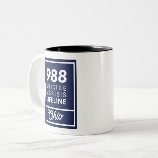 988 Tasse für vertikale Logos (Vorderseite Links)