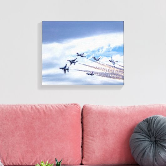 9895-Kampfjets Leinwanddruck (Insitu (Wohnzimmer))