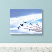 9895-Kampfjets Leinwanddruck (Insitu (Holzboden))