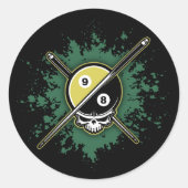 98 Ball Runder Aufkleber (Vorderseite)