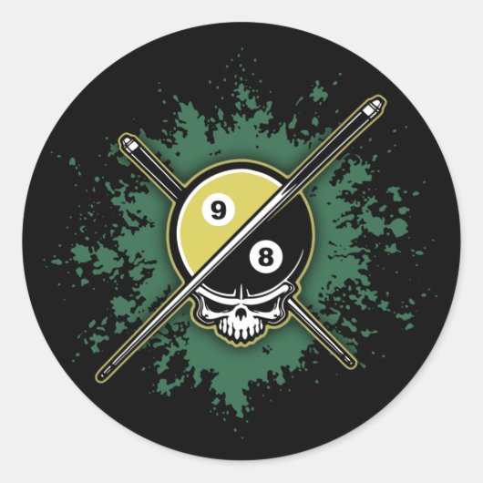 98 Ball Runder Aufkleber (Vorderseite)