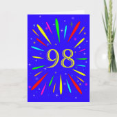 98. Birthday Explosion Card Karte (Vorderseite)