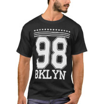 98 BKLYN Brooklyn Vintage Varsity Grafik T-Shirt