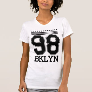 98 BKLYN Brooklyn Vintage Varsity Grafik T-Shirt
