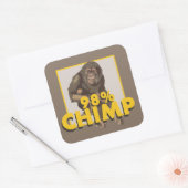 98 % Chimp-Aufkleber Quadratischer Aufkleber (Umschlag)