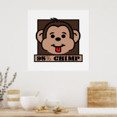 98% Chimp, Schimpanse Poster (Küche)