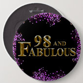 98. Geburtstag Button (Vorne & Hinten)