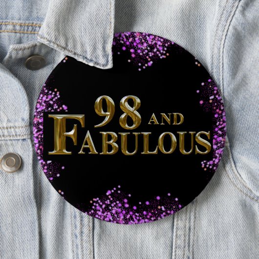 98. Geburtstag Button (Beispiel)