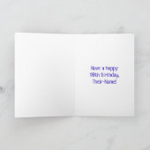 98. Geburtstag: Farbige Musiksymbole + Regenbogen  Karte (Innenseite)