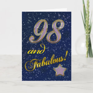 98. Geburtstag für jemanden Fabulous Karte