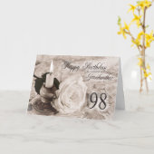 98. Geburtstagskarte für Großmutter Karte (Gelbe Blume)