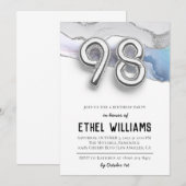 98. Geburtstagsparty Einladung (Vorne/Hinten)