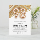 98. Geburtstagsparty Einladung (Stehend Vorderseite)