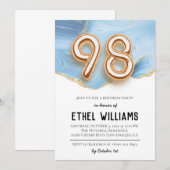 98. Geburtstagsparty Einladung (Vorne/Hinten)