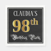 98. Geburtstagsparty - Extravagantes Drehbuch, Imi Serviette (Vorderseite)