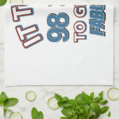 98. Jahrgeburtstagsentwürfe Küchentuch (Gefaltet)