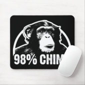 98 Prozent-Schimpanse Mousepad (Mit Mouse)