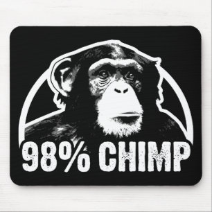 98 Prozent-Schimpanse Mousepad