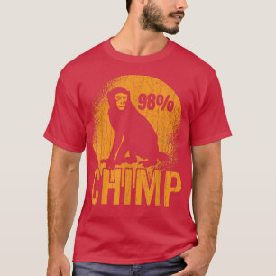 98 Schimpanse Affe Lustige Affen Tierliebhaber Gra T-Shirt
