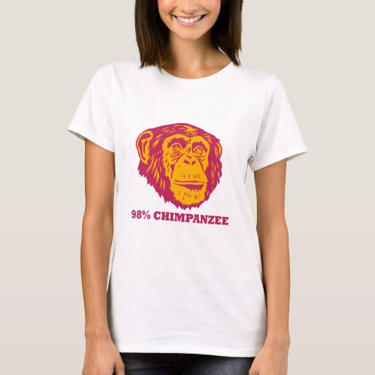 98 % Schimpanse T-Shirt (Vorderseite)
