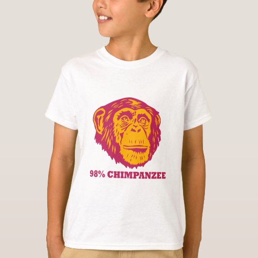 98 % Schimpanse T-Shirt (Vorderseite)