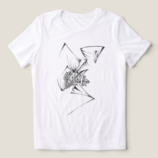 98 Schwarz-Weiß-Abstrakt-Tribal-Tätowierkunst Tri-Blend Shirt