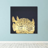 999.9: Puffer fish Leinwanddruck (Insitu (Holzboden))