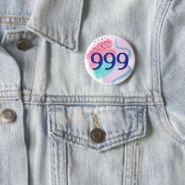 999 Angel Number Spiritual Rebirth Manifestation Button