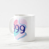999 Angel Number Spiritual Rebirth Manifestation Kaffeetasse (Vorderseite Links)