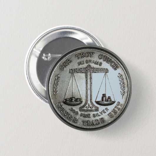 .999 Eine Troja-Unze-Silber-Rückseiten-Skalen Button (Vorne & Hinten)