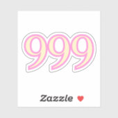 999 Engelszahl-Segnungen Aufkleber (Blatt)