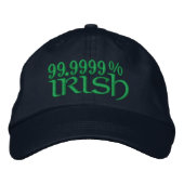 99,999% IRISH BESTICKTE KAPPE (Vorderseite)