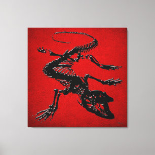 99.9: Komodo Dragon Skelett Leinwanddruck