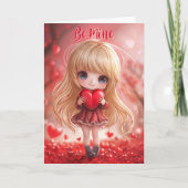 99,9% perfekte Chibi Valentinstagskarte Karte (Vorderseite)
