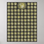 99 Allah benennt Best Quality Poster (Vorne)