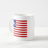 99% amerikanische Flagge - Occupy Wall Street Kaffeetasse (Vorderseite Links)