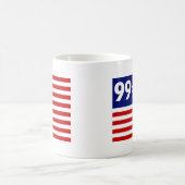 99% amerikanische Flagge - Occupy Wall Street Kaffeetasse (Mittel)