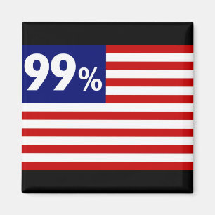 99% amerikanische Flagge - Occupy Wall Street Magnet