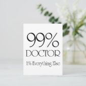 99 % Arzt Postkarte (Stehend Vorderseite)