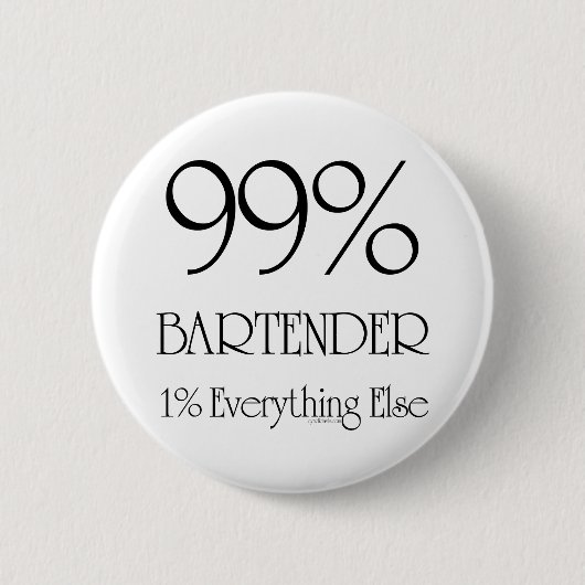99% Barkeeper Button (Vorderseite)