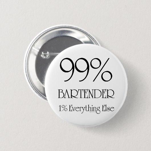 99% Barkeeper Button (Vorne & Hinten)