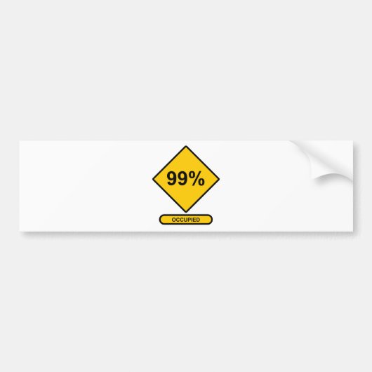 99 % besetzt autoaufkleber (Vorne)
