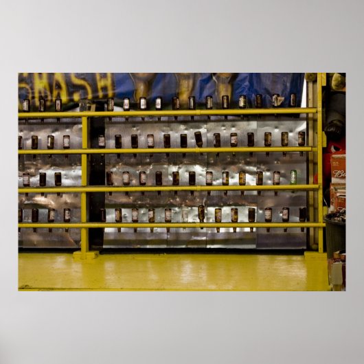 99 Bierflaschen an der Wand Print Poster (Vorne)