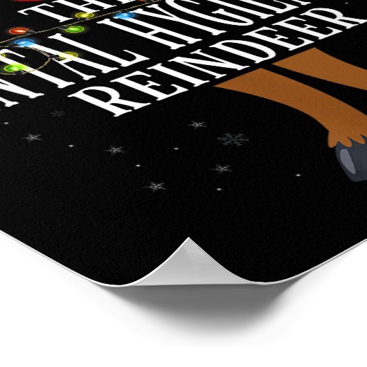 99 Christmas Matching Family Reindeer Uni-adults R Poster (Ecke)