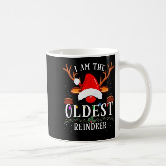 99 Christmas Reindeer Costume Party I Am The Oldes Kaffeetasse (Rechts)