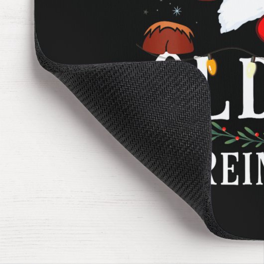 99 Christmas Reindeer Costume Party I Am The Oldes Mousepad (Ecke)