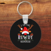 99 Christmas Reindeer Costume Party - I Am The Row Schlüsselanhänger (Vorderseite)