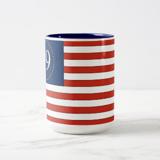99% des alten patriotische Kaffee-Tasse Zweifarbige Tasse